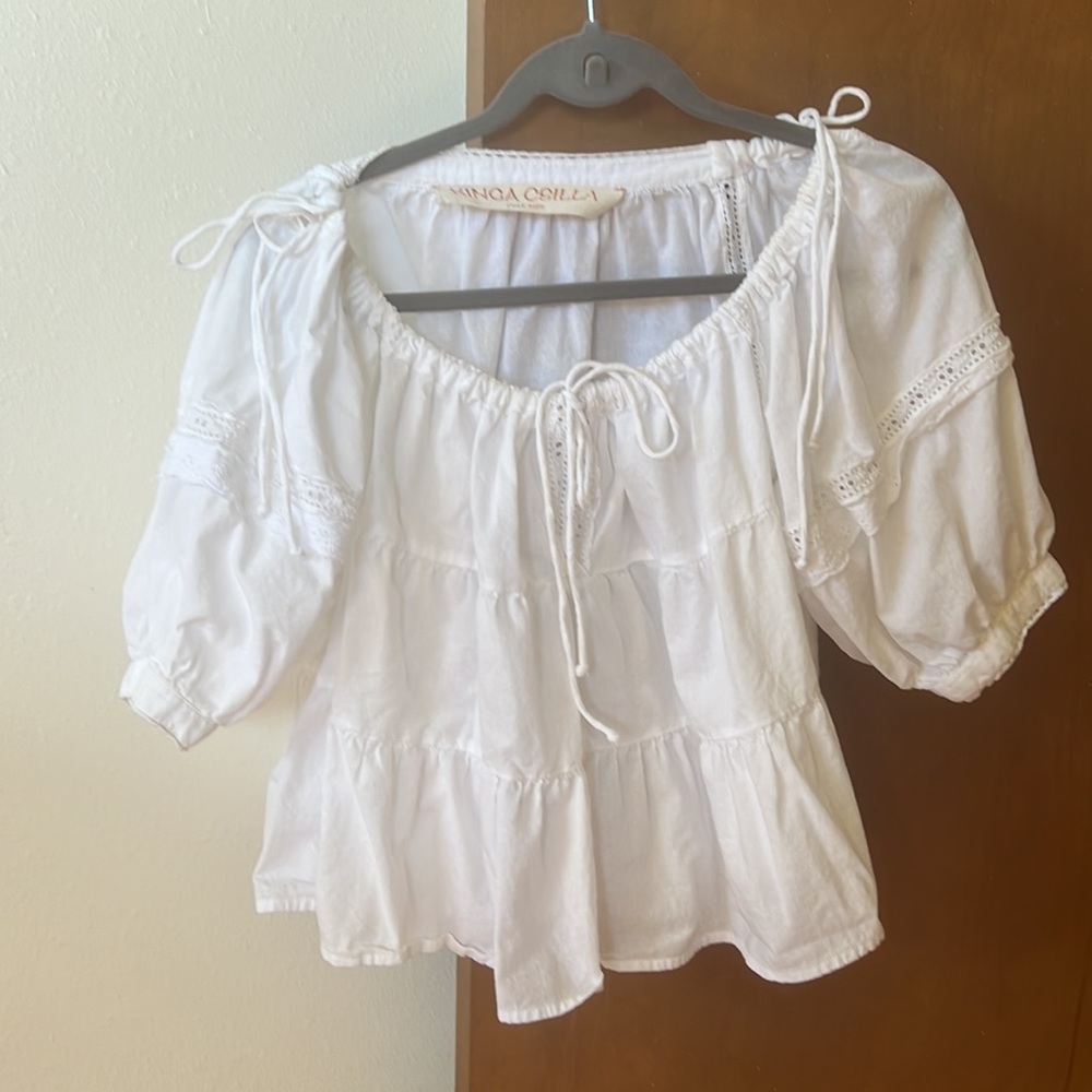 Kinga Csilla white boho top